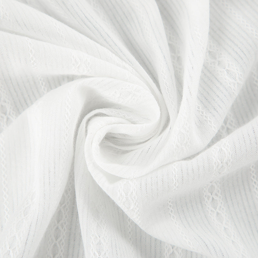 Women’s white cotton puff sleeve shirt - view 7