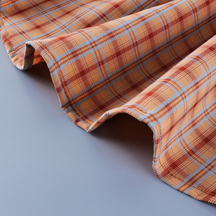 Women’s relaxed plaid long-sleeve blouse - view 7