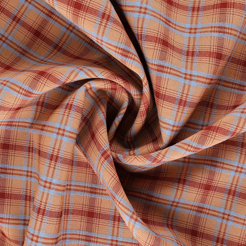Women’s relaxed plaid long-sleeve blouse - view 8