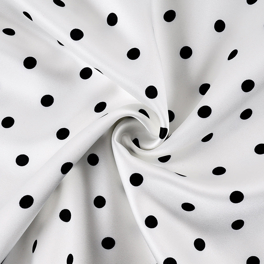 Women's Polka Dot Lace-Trim Mini Skirt