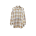 Women’s brushed plaid relaxed overshirt - view 5
